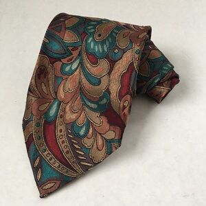 VTG Gianni Versace Paisley Print Men’s Silk Necktie